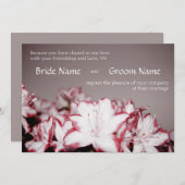 Fleurs - Invitation (Devant / Derrière)