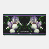 Fleurs Iris Portées En Violet Et Blanc Personnalis (Recto)