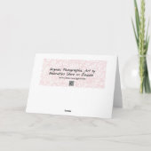 Fleurs Iris Violet Fleur Floral Carte Anniversaire (Dos)