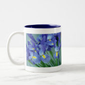 Fleurs Iris Violettes Photo Art Café Mugs (Gauche)