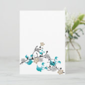 Fleurs japonaises Invitation (Debout devant)