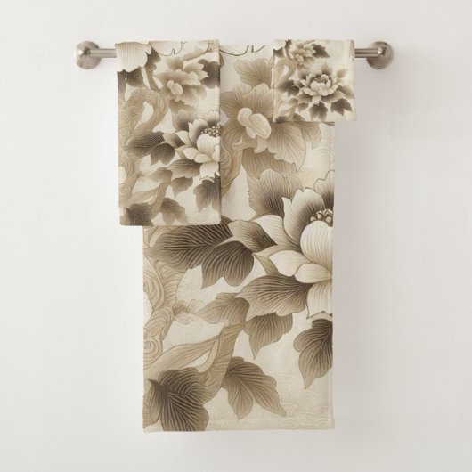 Fleurs Jardin 10 Serviettes de bain (En situation)