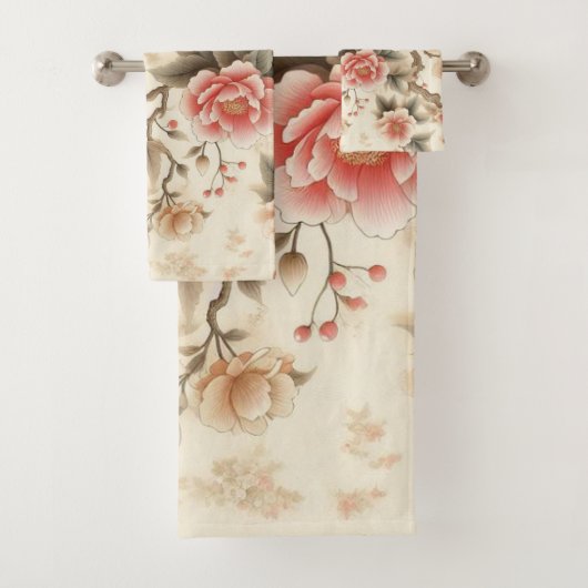 Fleurs Jardin 28 Serviettes de bain (En situation)