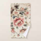 Fleurs Jardin 4 Serviettes de bain (Serviette à main)
