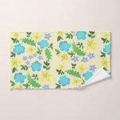 fleurs jaune et bleue (Serviette à main)
