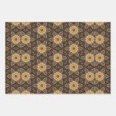 Fleurs Jaune Marron Papier pack 13 (Devant 2)