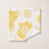 Fleurs jaunes (Gant de toilette)