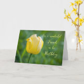 Fleurs Jaunes Ami Carte d'anniversaire (Fleur jaune)