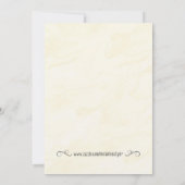 Fleurs Jaunes Aquarelle Baby shower Invitation (Dos)