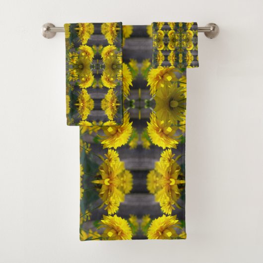 Fleurs Jaunes Au Soleil Abstrait (En situation)