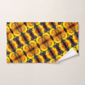 Fleurs Jaunes Au Soleil Abstrait Motif (Serviette à main)