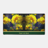 Fleurs Jaunes Au Soleil Personnalisées (Recto)