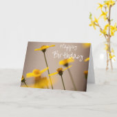 Fleurs Jaunes Bonne Carte Anniversaire (Fleur jaune)
