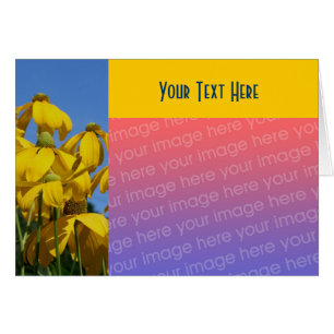 Fleurs Jaunes Carte photo Floral