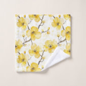 Fleurs jaunes d'or (Gant de toilette)