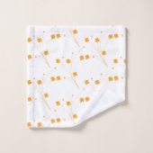 Fleurs Jaunes D'Or, Petite Impression Florale (Gant de toilette)