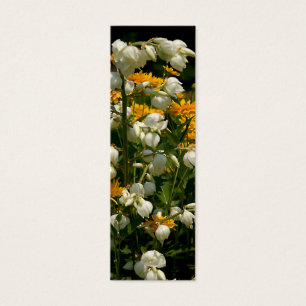 Fleurs Jaunes Et Blanches - Marqueur De Livre