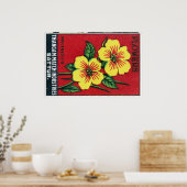 Fleurs Jaunes - Impression de Boîte d'Allumettes - (Cuisine)