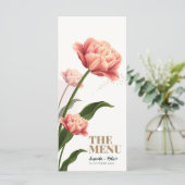 Fleurs Jaunes Menu Mariage bio (Debout devant)