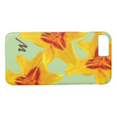 Fleurs jaunes Monogramme Art iPhone / coque ipad (Dos (Horizontal))