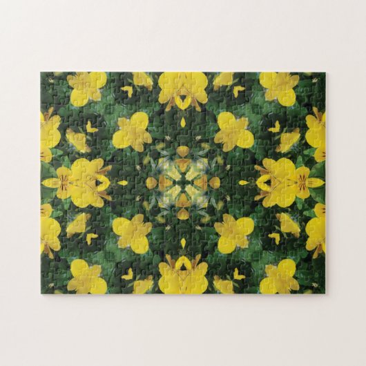 Fleurs Jaunes Motif créatif Puzzle (Horizontal)