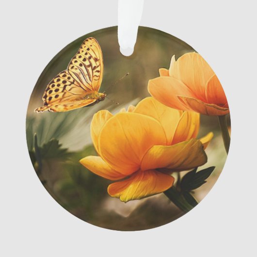 Fleurs Jaunes Profondes et Lumineuses avec Papillo (devant)