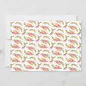 Fleurs Jaunes Roses Faire-part de naissance photo  (Dos)