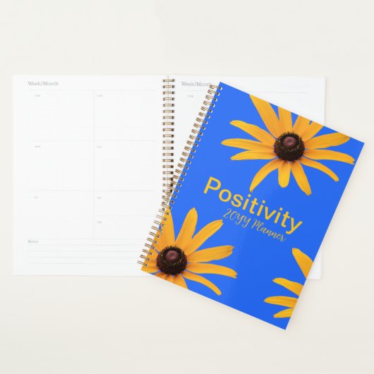 Fleurs Jaunes Solaires Lumineuses, Royal Blue Moti (Devant avec enveloppe)