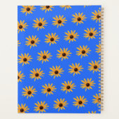 Fleurs Jaunes Solaires Lumineuses, Royal Blue Moti (Dos)