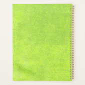 Fleurs jaunes sur Mariage vert Abstrait (Dos)