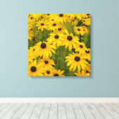 Fleurs Jaunes - Toile de Susans Jaunes (Insitu (Plancher de Bois))