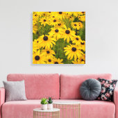 Fleurs Jaunes - Toile de Susans Jaunes (Insitu(Salon))