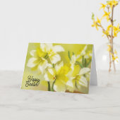 Fleurs jonquilles Jaunes Foi Carte Pâques (Fleur jaune)