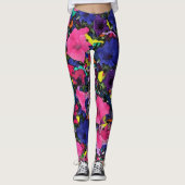 Fleurs Joueuses - Leggings (Devant)