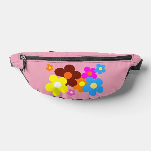 Fleurs joyeuses colorées rose pastel (Poser)