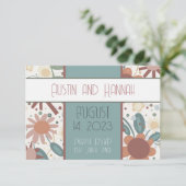 Fleurs Joyeuses Inspiration RSVP Élégant Simple (Debout devant)