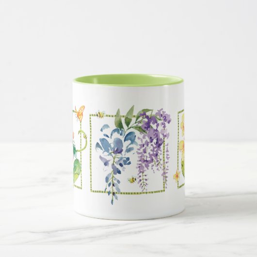 Fleurs joyeuses Papillons & Bees Mug (Centre)