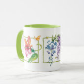Fleurs joyeuses Papillons & Bees Mug (Devant gauche)