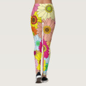 Fleurs Leggings féminins (Dos)