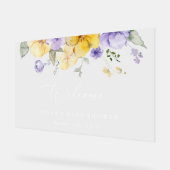 Fleurs Lilac, Fleurs Jaunes, Accueil Baby shower (Angle)