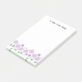 Fleurs Lilac Post-It Notes (Incliné)
