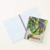 fleurs lilas Carnet spiral (Intérieur)