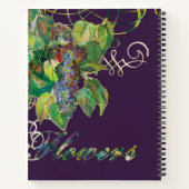 fleurs lilas Carnet spiral (Dos)