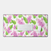 Fleurs lilas rose aquarelle (Clavier et souris)