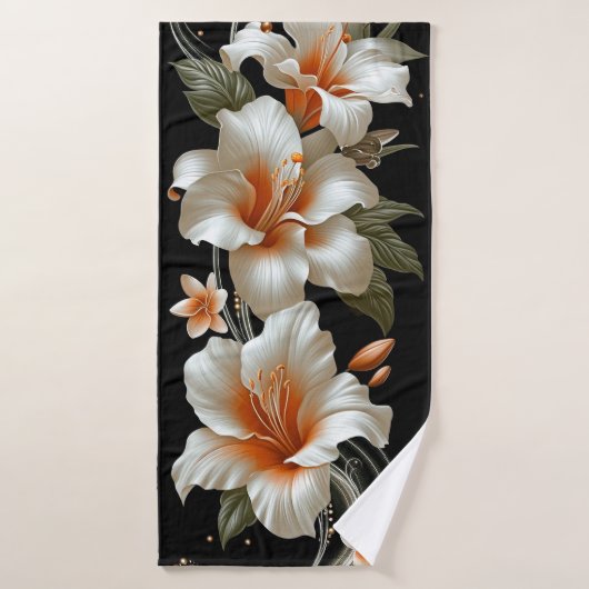 Fleurs Lily (Serviette de bain)