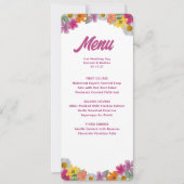 Fleurs lumineuses Mariage tropical Mariage de menu (Devant)