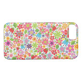Fleurs lumineuses Motif iPhone 7 Coque (Dos (Horizontal))