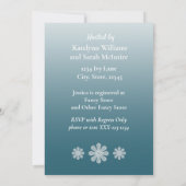 Fleurs luxuriantes et robe Invitation de douche nu (Dos)