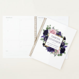 Fleurs luxuriantes   Floral rose violet et rose pe