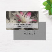 Fleurs Lys En Carte de visite Noir Et Blanc (Bureau)